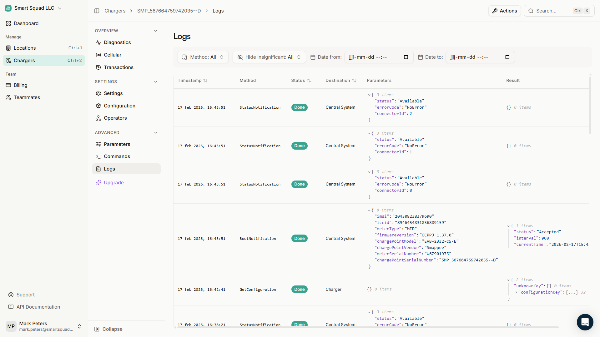 Configuration audit logs
