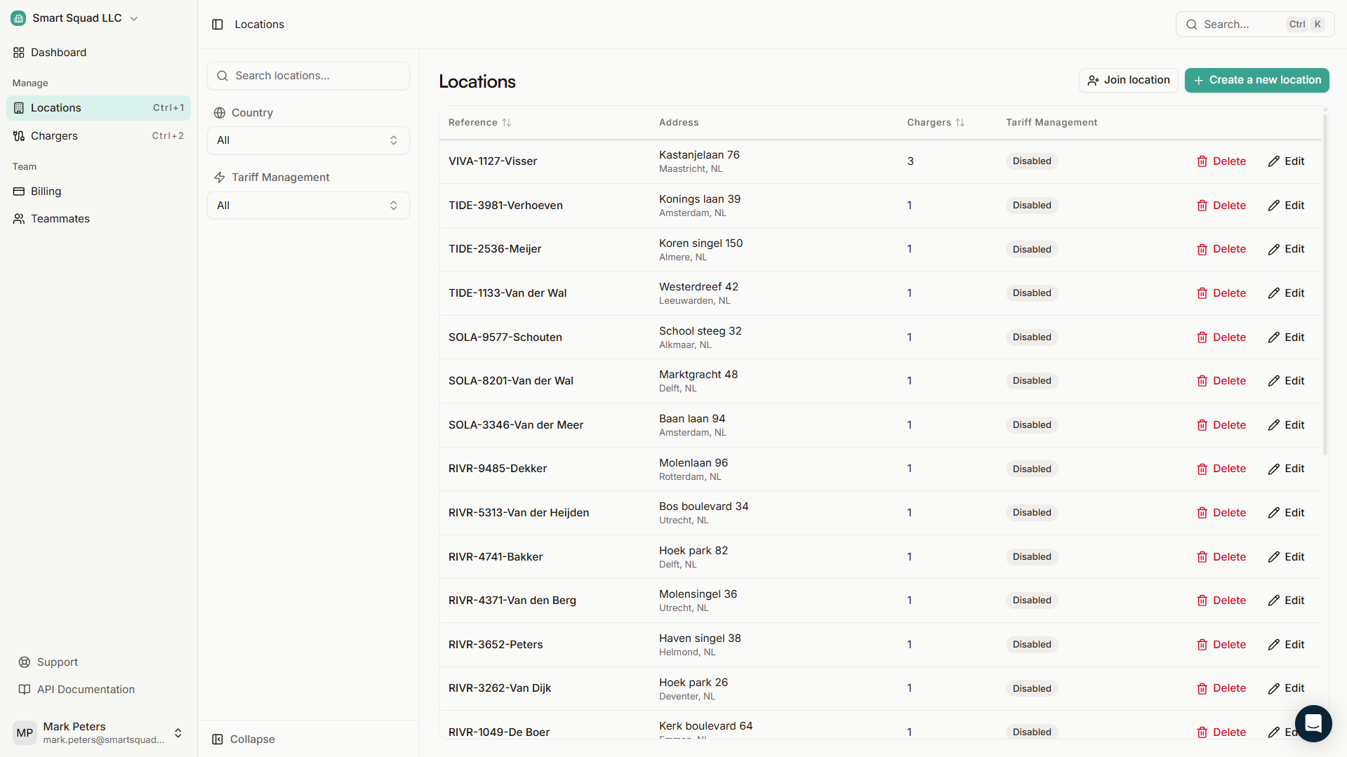 Plugchoice web portal interface